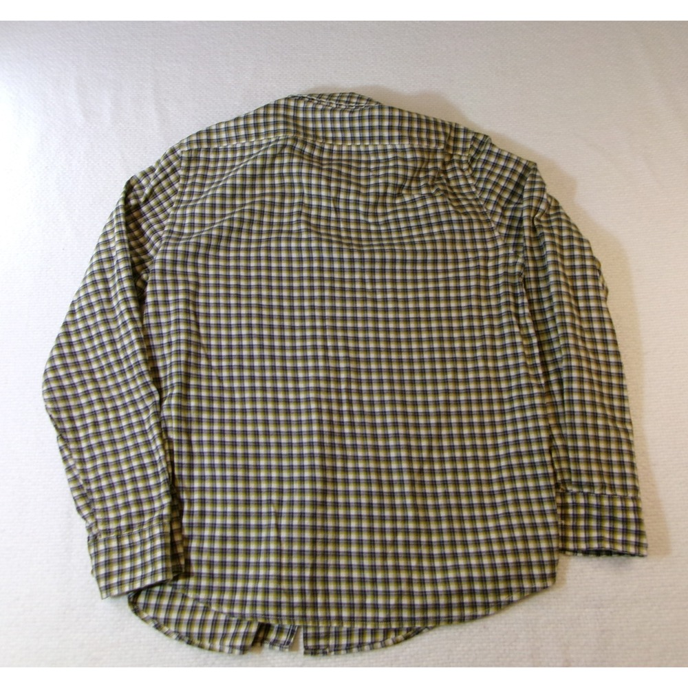 Banana Republic Mens Plaid Button Down Shirt Black Fern Green 542377-19 Medium - Picture 10 of 10